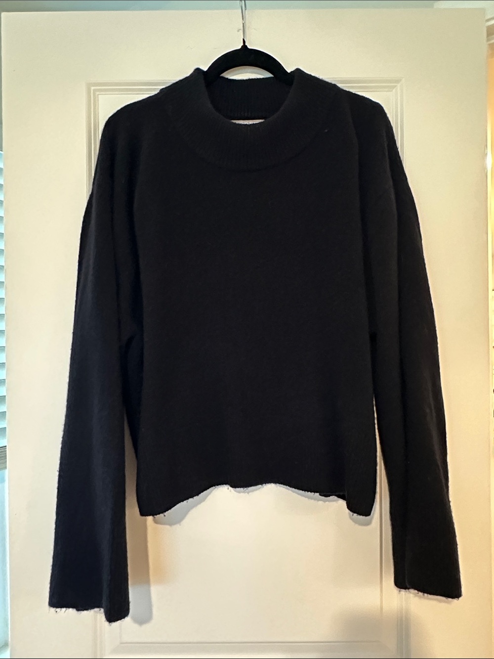 J. Crew Black Cowl Neck Sweater